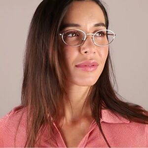 Prada Eyeglass Frames – VPR A57 – Silver Metal – Demo Lenses 🕶